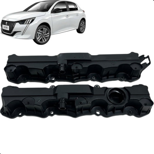 Tampa De Valvula Cabeçote Peugeot 208 1.6 Flex 2022 A 2024 Preto