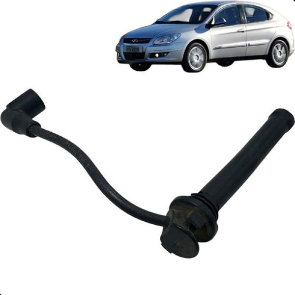 Cabo De Vela Pequeno Chery Cielo 1.6 2010 2011 2012 Preto