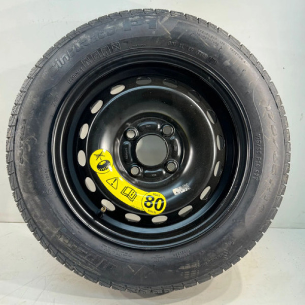 Roda Estepe Aro 14 Ford Fiesta 2013 A 2018 Original Preto