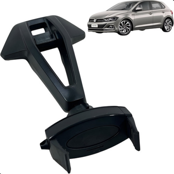 Suporte Celular Painel Polo 2018 2019 2020 2021 Original Preto