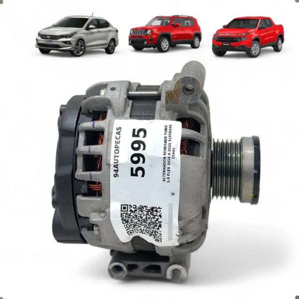 Alternador Jeep Renegade Toro Cronos 1.8 Flex 2016 A 2021