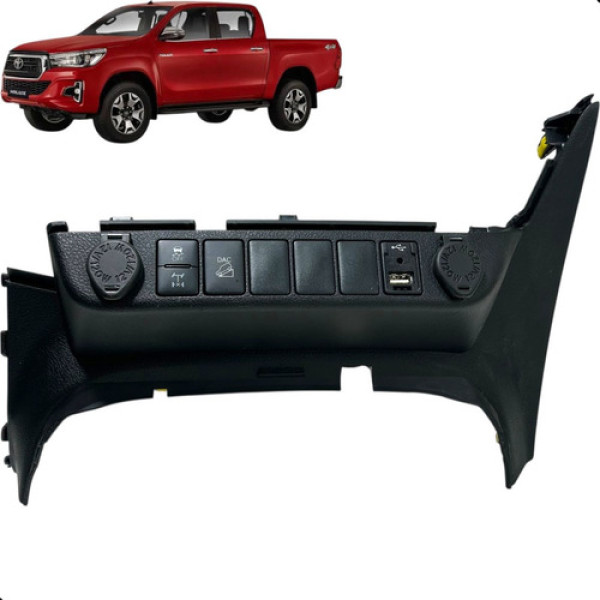 Moldura Botao Painel Toyota Hilux 2.8 2016 A 2022 Original