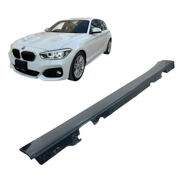 Moldura Spoiler Caixa Ar Lateral Esquerda Bmw 120i 2014 2016 Azul-turquesa