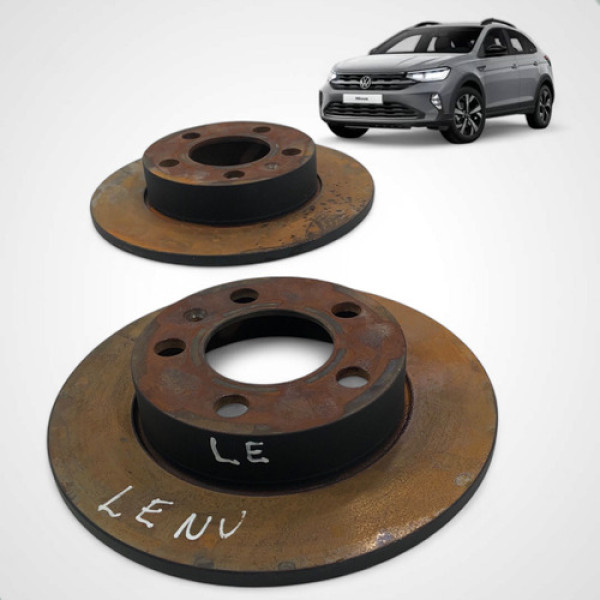 Jogo Disco Freio Traserio Volkswagen Nivus 2020 A 2023