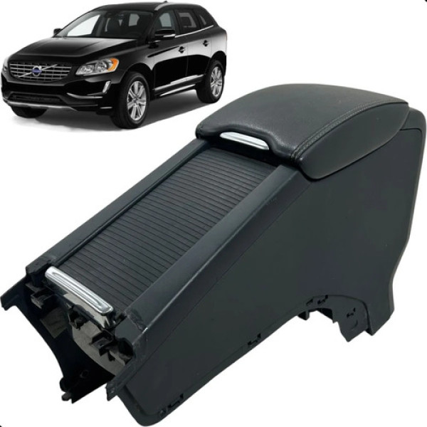 Apoio Braço Console Central Volvo Xc60 2.0 2014 A 2017 Preto