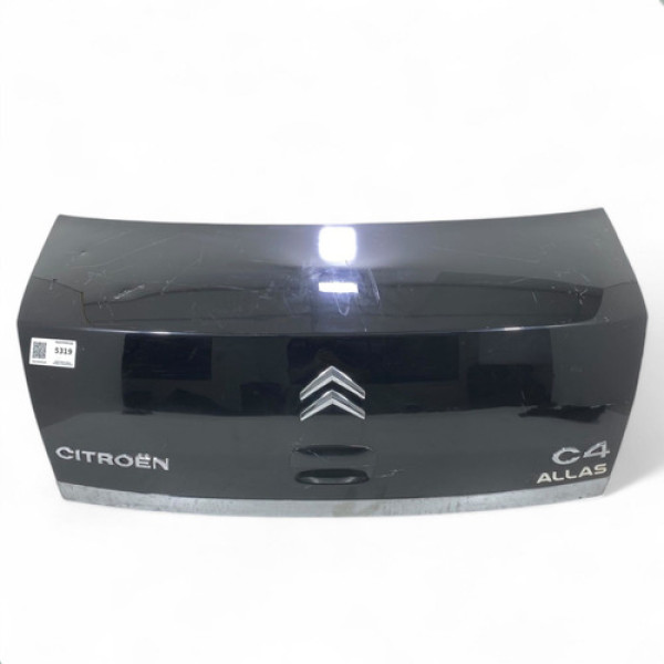 Tampa Traseira Porta Malas Citroën C4 Pallas 2008 A 2012 Preto