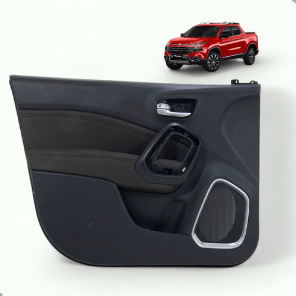 Forro Porta Dianteira Esquerda Fiat Toro 2017 A 2022 Dianteira Esquerdo Preto