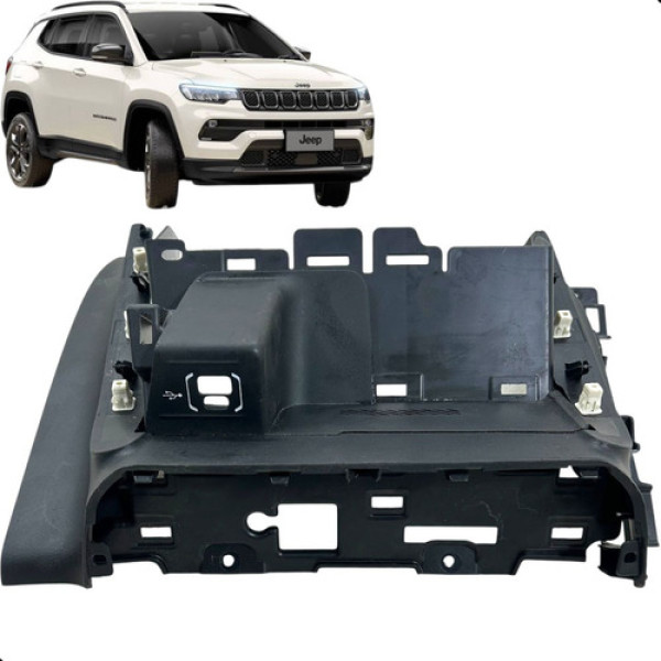 Acabamento Console Central Usb Painel Compass  2022 2024 