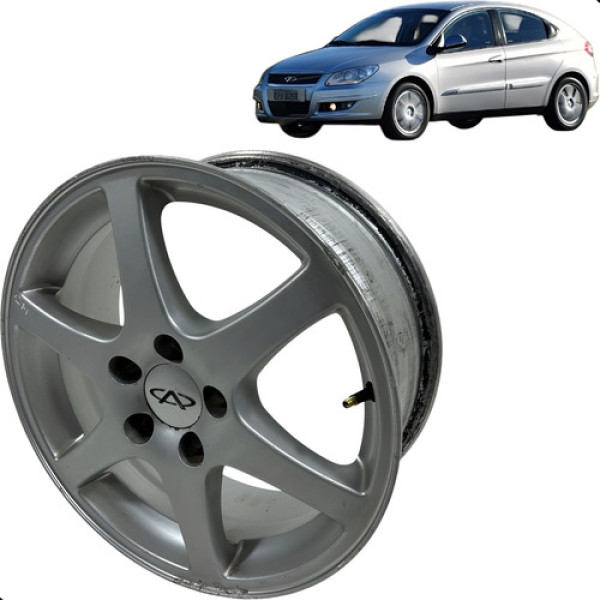 Roda Avulsa Chery Cielo Aro 16 1.6 2010 2011 2012 Prateado