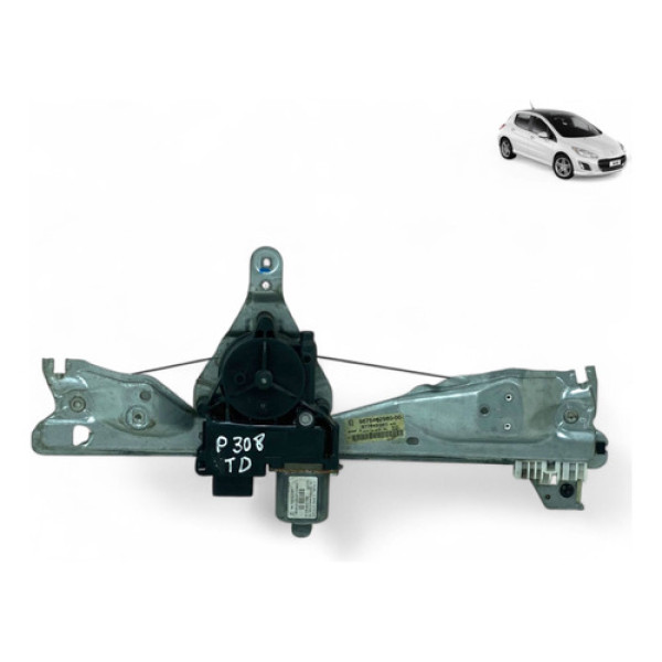 Motor Máquina Vidro Peugeot 308 2011 A 2016 Traseiro Direito