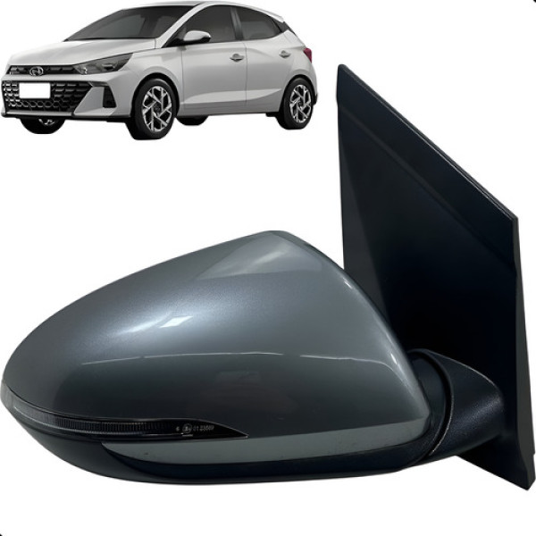 Retrovisor Direito Hb20 2020 A 2025 Elétrico Com Pisca