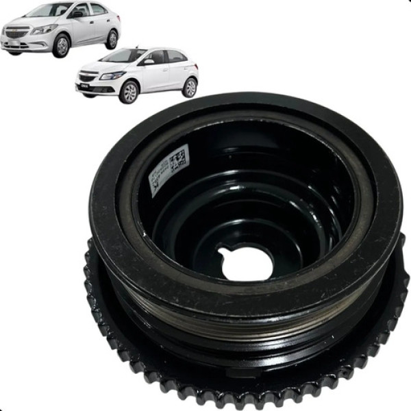 Polia Virabrequim Motor Onix Prisma 1.0 1.4 Flex 2013 A 2019
