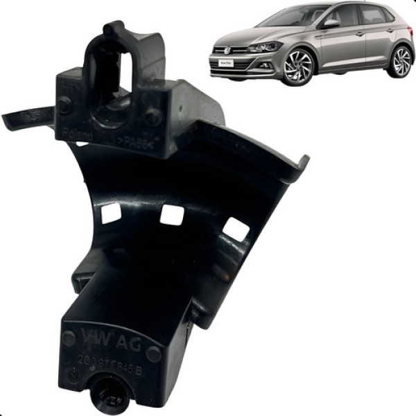 Suporte Guia Cabos Volkswagen Polo 2018 2021 Preto
