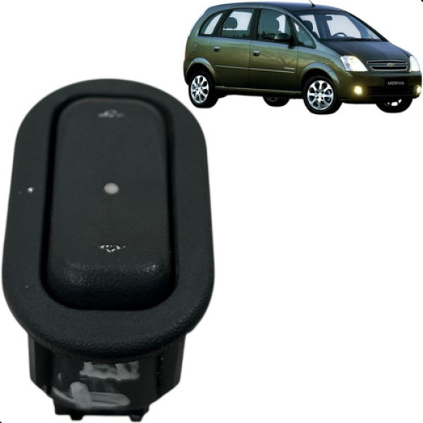 Botão Vidro Elétrico Traseira Direita Meriva 2009 A 2011