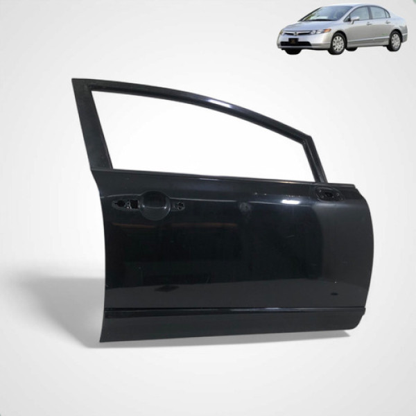 Porta Dianteira Direira Honda Civic 2008 A 2021  Dianteira Direira Preto