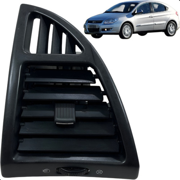 Moldura Do Difusor De Ar Esquerdo Chery Cielo 1.6 2010