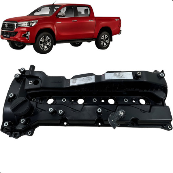 Tampa Válvulas Motor Hilux 2.8 16v 2016 2017 2018 A 2023 Preto