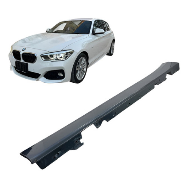Moldura Spoiler Caixa Ar Lateral Esquerda Bmw 120i 2014 2016 Azul-turquesa
