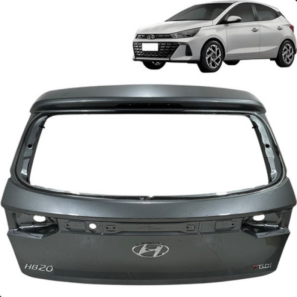 Tampa Porta Malas Traseiro Hb20 Hatch 2023 2024 2025 Cinza