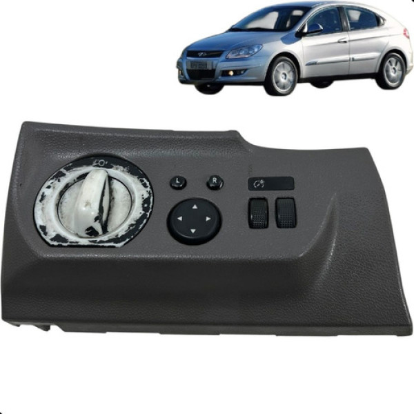 Comando Regulagem Luz Retrovisor Chery Cielo 1.6 2010