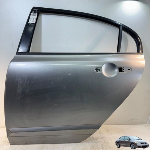 Porta Traseira Esquerda Honda Civic 2007 A 2011 Traseira Esquerda Cinza