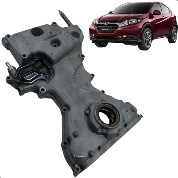 Tampa Lateral Do Motor Honda Hrv Hr-v 1.8 2016 A 2018 Prateado