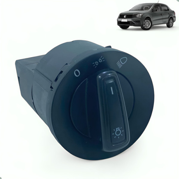 Botão Comando Farol Gol Voyage Saveiro G7 G8 2017 A 2022 Preto