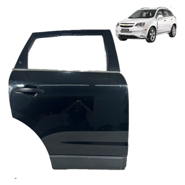 Porta Traseira Direita Captiva 2009 A 2016 S/recuperacao Traseira Direita Preto