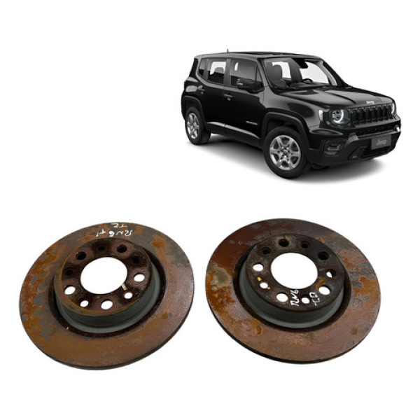 Par Disco De Freio Jeep Renegade 1.8 Flex 2016 Traseiro