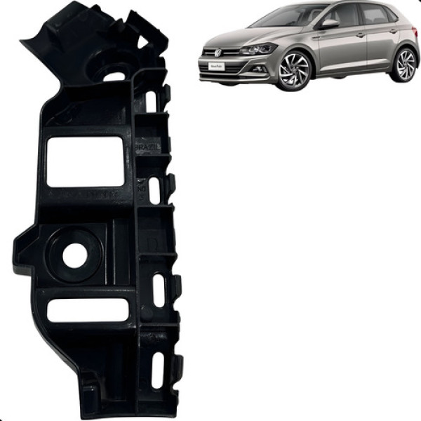 Guia Parachoque Traseiro L D Volkswagen Polo 2018 A 2021