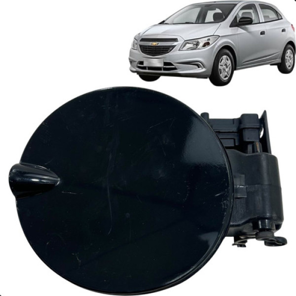 Portinhola Tanque Combustível Onix 2013 A 2019 Preto