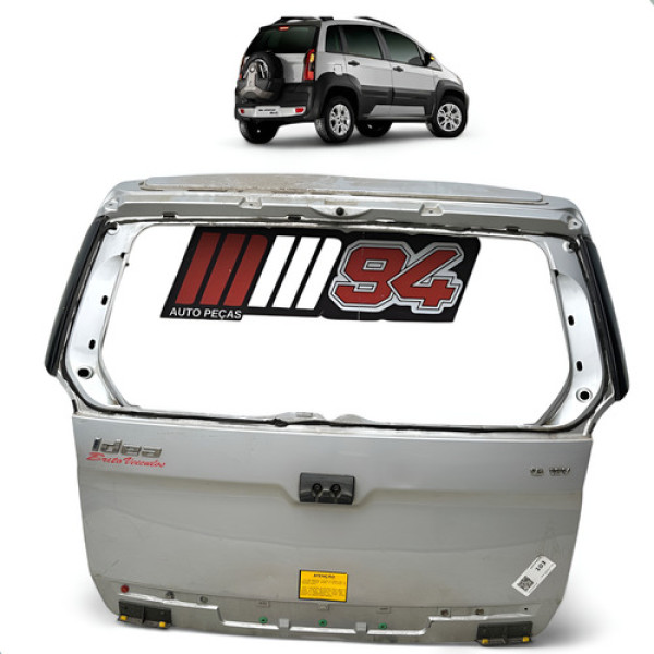 Tampa Traseira Porta Malas Fiat Idea Adventure 2012 A 2016 Prata