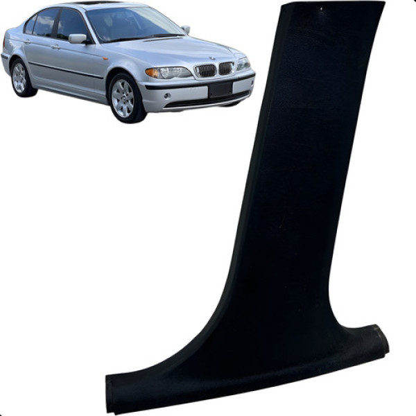 Moldura Acabamento Coluna Direita Bmw 325i 2.5 E46 20002003  Preto