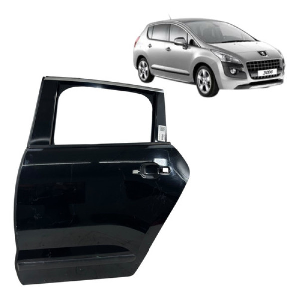 Porta Traseira Esquerda Peugeot 3008 2011 2012 2013 2014 Traseira Esquerdo Preto