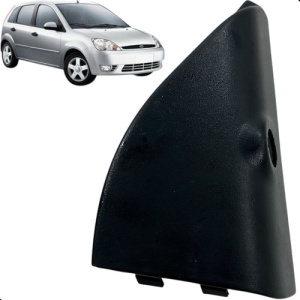 Moldura Interna Retrovisor Direita Ford Fiesta 1.6 2007 Preto