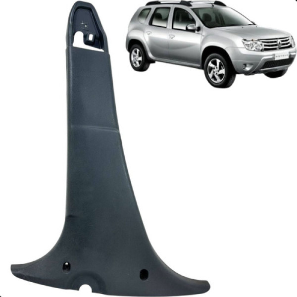 Acabamento Dianteiro Esquerdo Duster 1,6 2012 2013 2014 2015 Preto