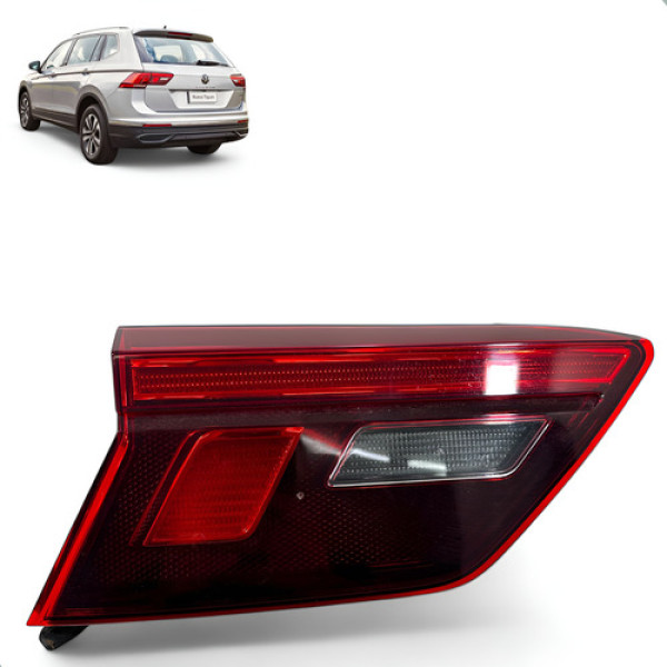 Lanterna Esquerda Tampa Porta Malas Tiguan 2018 2019 2020 Esquerdo/motorista Vermelha