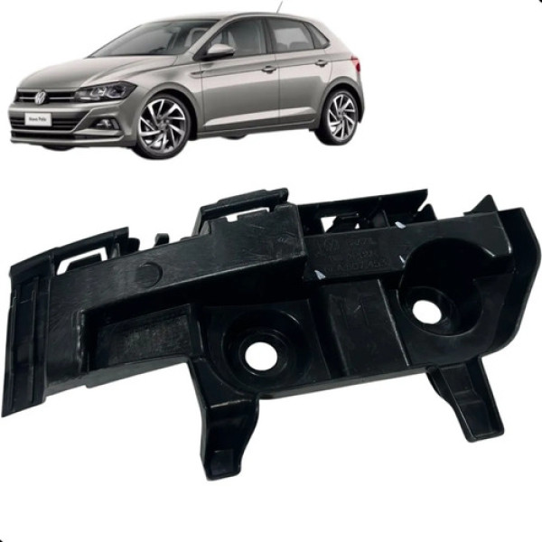 Suporte Guia Parachoque Volkswagen Polo 2018 2021