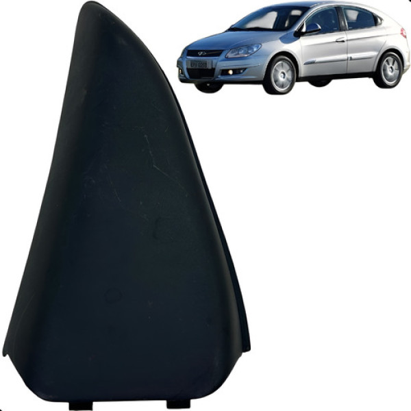 Moldura Interna Retrovisor Esquerdo Chery Cielo 1.6 2010 Preto
