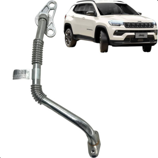 Cano Mangueira Turbina Jeep Compass 2.0 Diesel 2022 Prateado