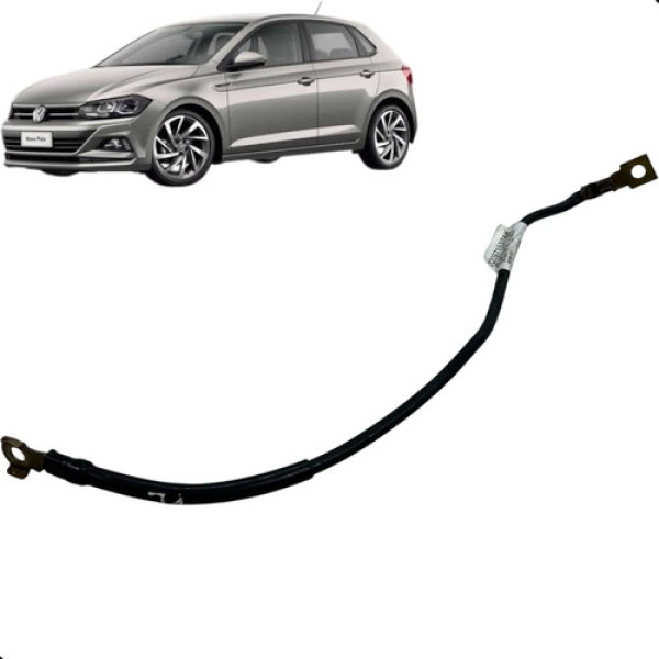 Cabo Terra Do Motor Volkswagen Polo 2018 A 2021 Preto