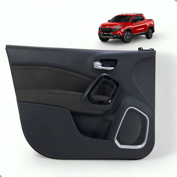 Forro Porta Dianteira Esquerda Fiat Toro 2017 A 2022 Dianteira Esquerdo Preto
