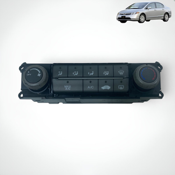 Botão Comando Ar-condicionado Honda Civic 2007 2011 Preto