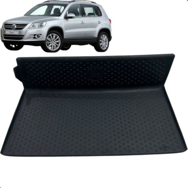 Tapete Borracha Console Volkswagen Tiguan 2010 A 2014 Preto