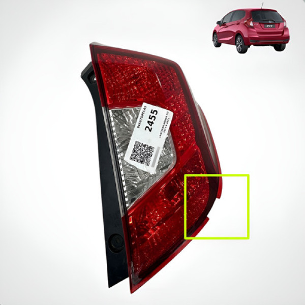 Lanterna Direita Honda Fit 2017 2018 2019 2020 C/detalhes Direito/passageiro Vermelha