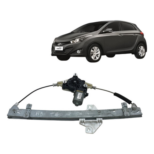 Motor Maquina Vidro Traseira Esquerda Hb20 1.6 2013 A 2019