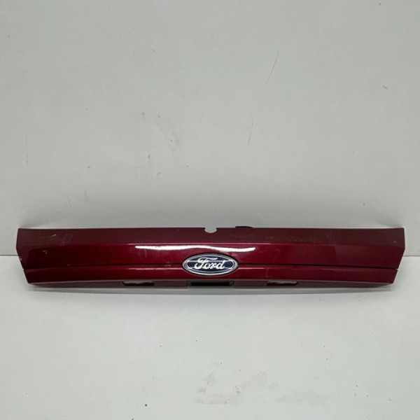 Aplique Tampa Traseira Ford New Fiesta 2015 A 2017 Hatch Vermelho