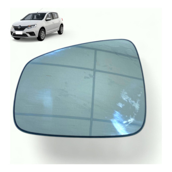 Lente Espelho Retrovisor Esq Renault Sandero 2015 A 2018