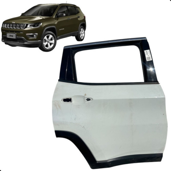 Porta Jeep Compass 2016 A 2021 Traseira Direita Original Traseira Direita Branco