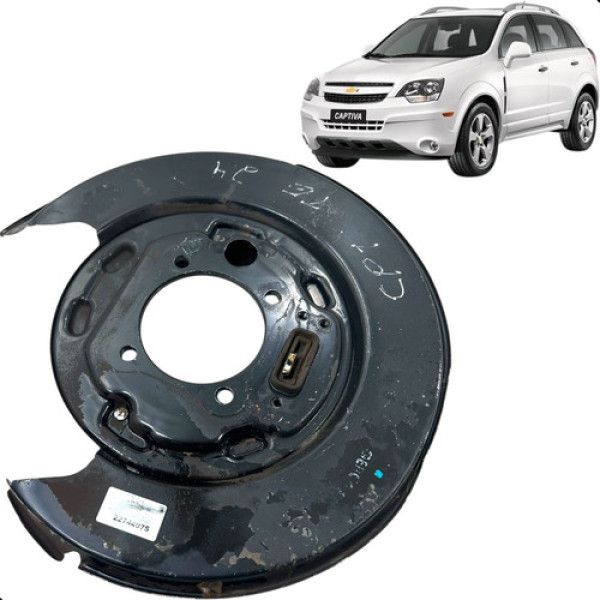 Espelho Pinça Traseira Esquerda Captiva  2.4 2009 2012 Preto